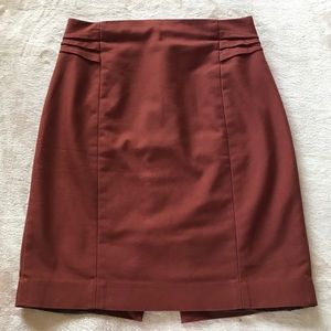 Express Maroon Pencil Skirt